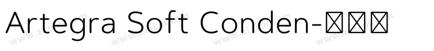 Artegra Soft Conden字体转换